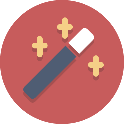 Magic wand, wand icon